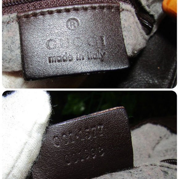 AUTHENTIC GUCCI BROWN LEATHER LARGE BAMBOO SHOULDER CROSSBODY BAG - Picture 11 of 15